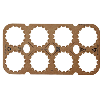 Earthrings Biodegradable 8 Pack Cardboard Rings 1000/Case